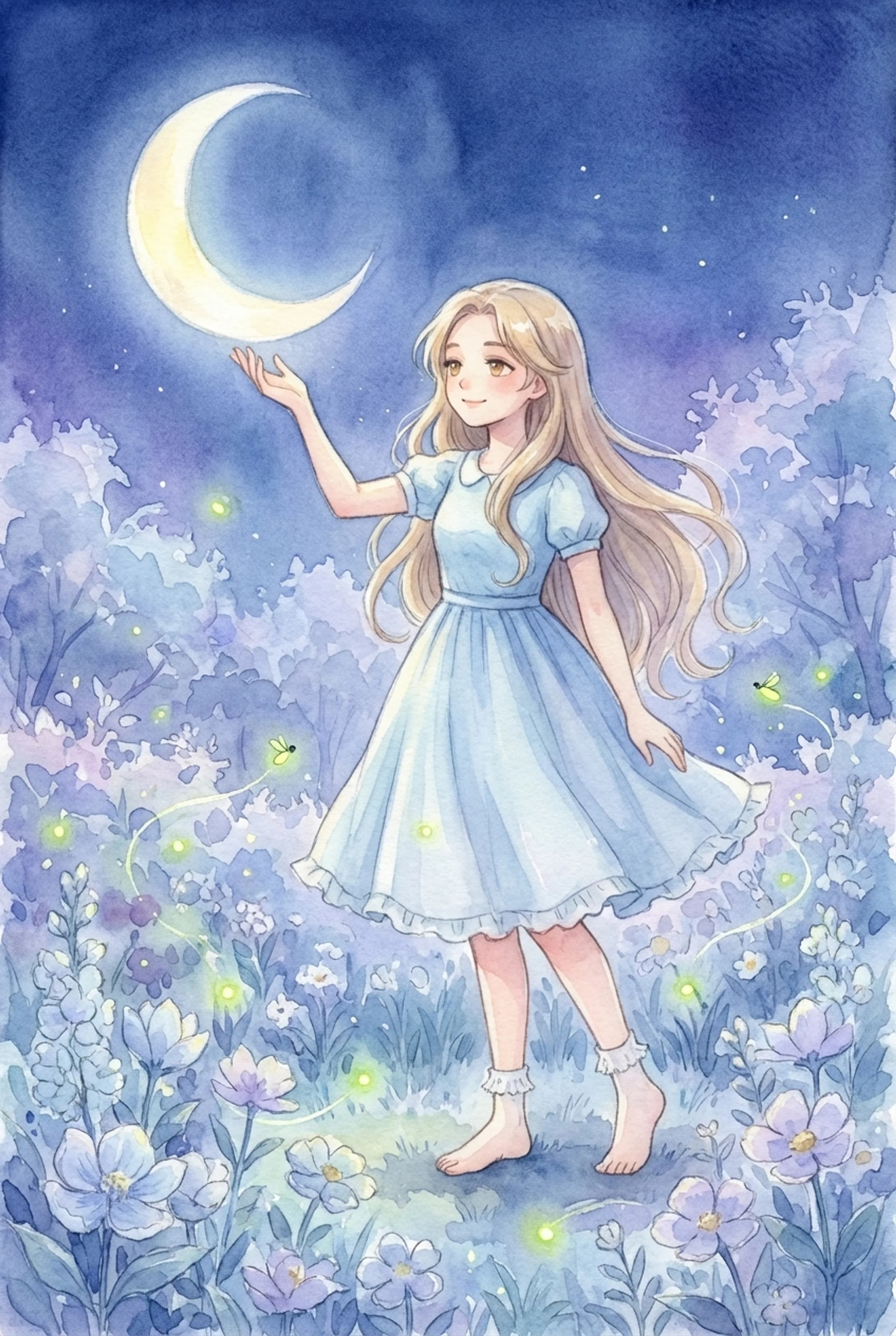 Children's book illustration 4 featuring character in story scene created with KindleBookIllustrations