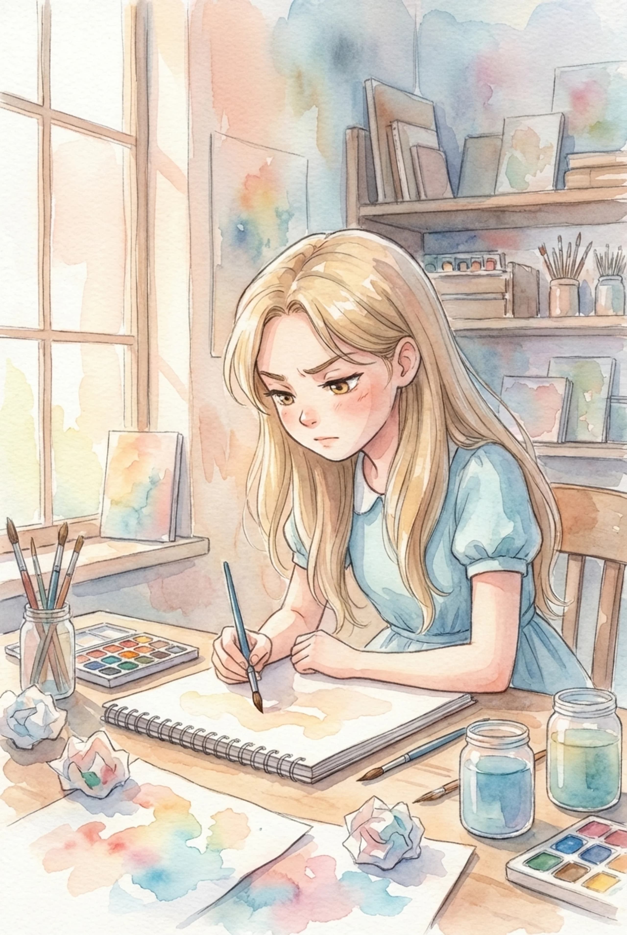 Children's book illustration 5 featuring character in story scene created with KindleBookIllustrations