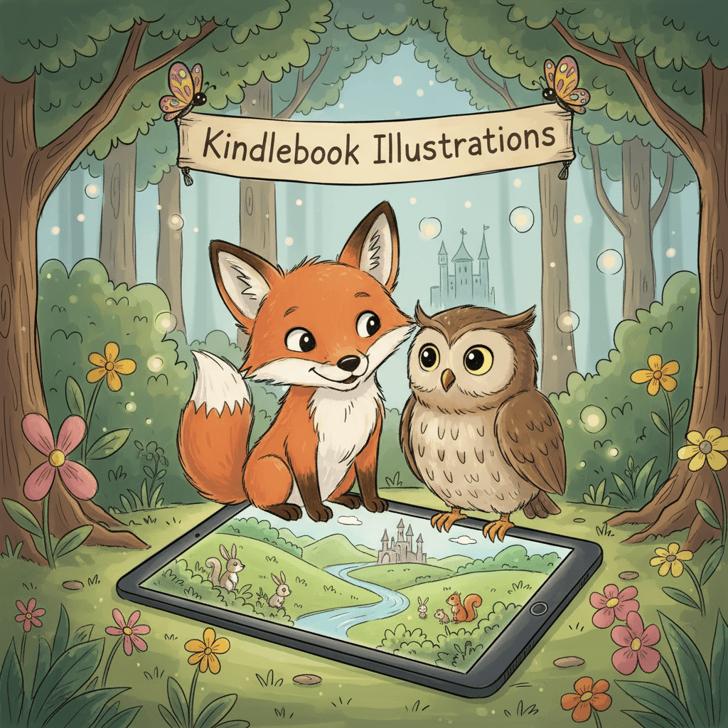 Illustrations de livres Kindle IA : Transformez vos livres KDP 2025